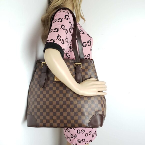 100% Authentic Louis Vuitton Hampstead MM Damier Ebene Tote Bag 700-71421 - Picture 16 of 16